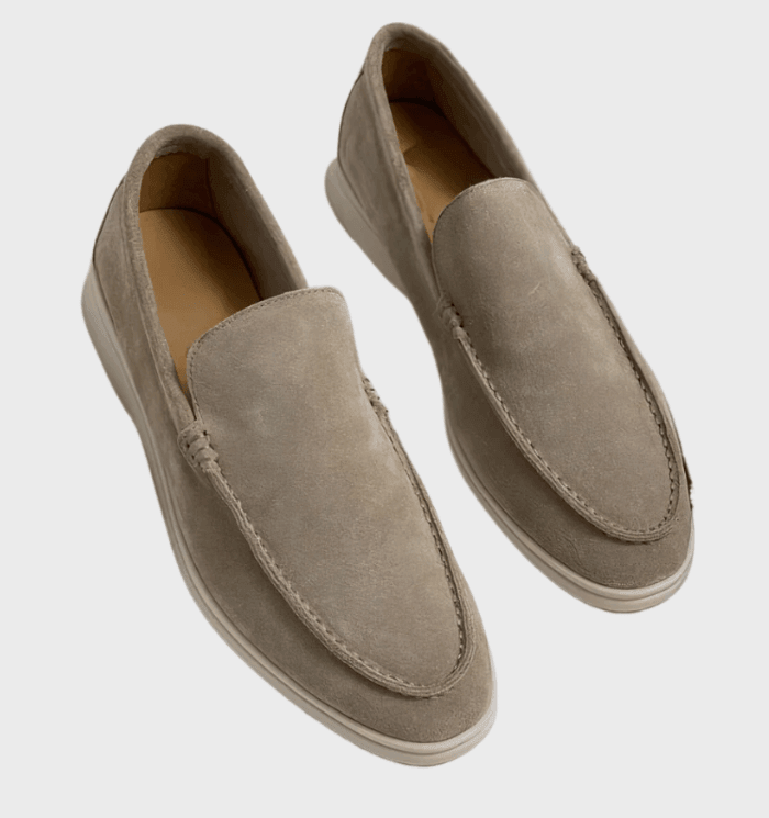 Mocassins Cuir Beige Homme Classique