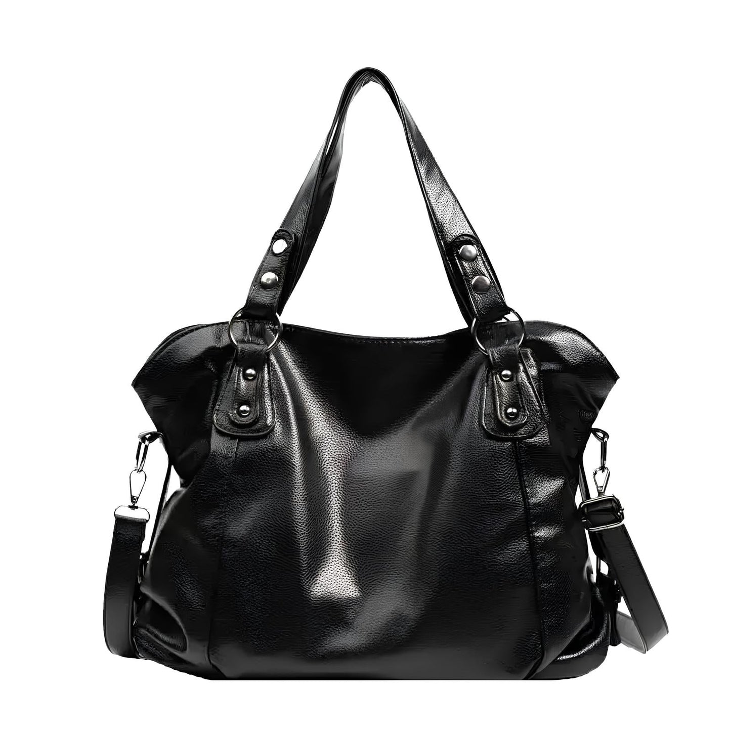 Sac à Main en Cuir Élégant Noir - LuxeStyle