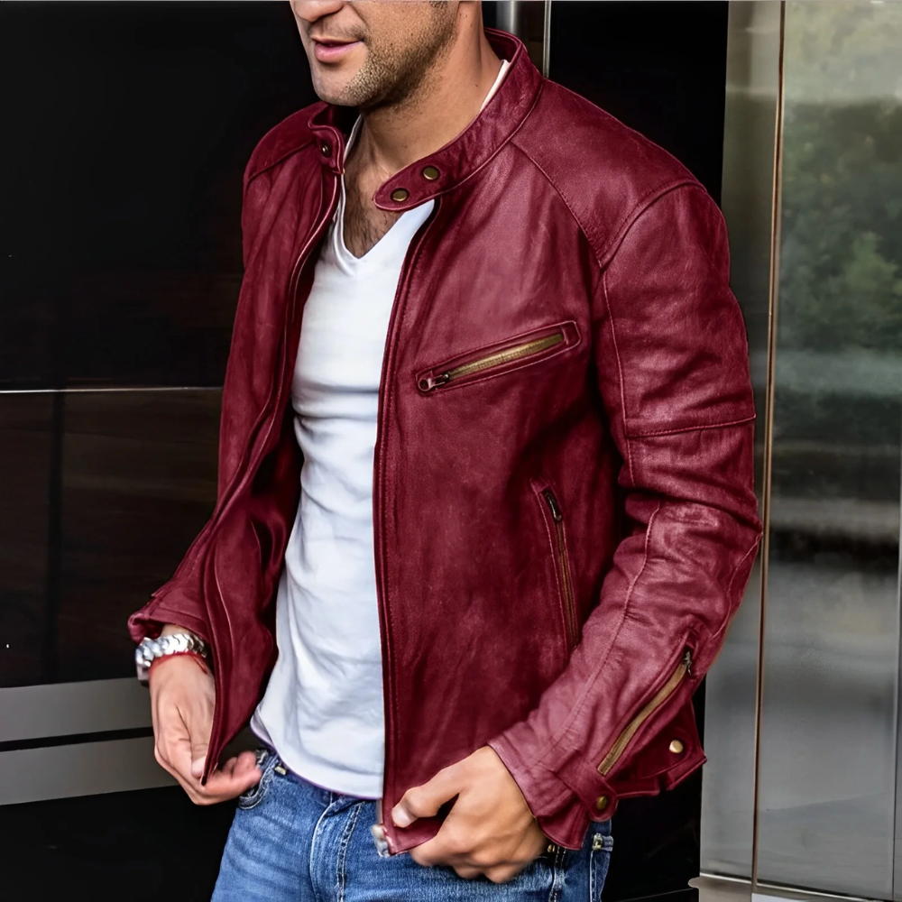 Veste coupe-vent sport décontractée avec poches et fermeture éclair