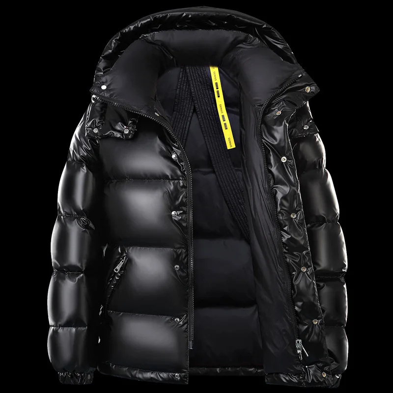 Parka Hiver à Capuche avec Poches et Fermeture Éclair