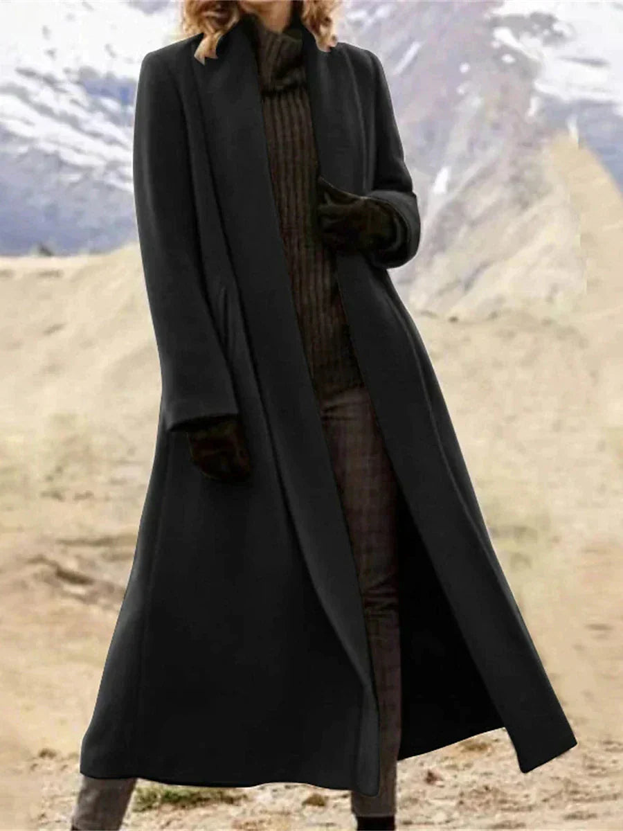 Manteau long doux et confortable femme - BlxckFR