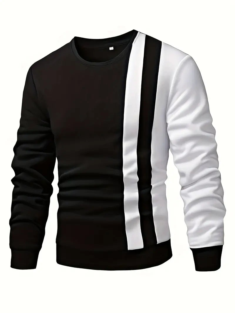 Pull Multicolore Col Rond Homme - LuxeStyle