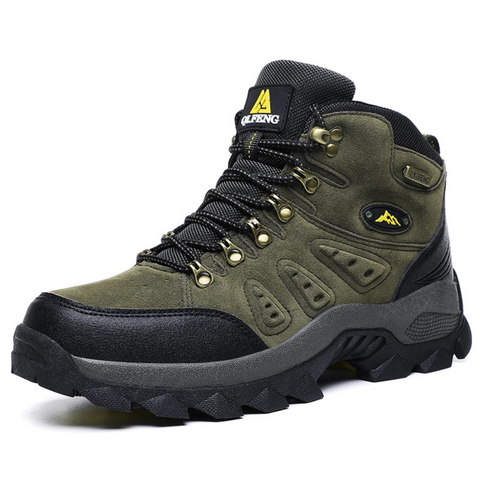 Bottes de marche étanches homme vert foncé - LuxeStyle