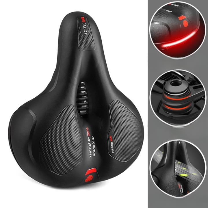 Selle de Vélo Confortable avec Éclairage LED Intégré - LuxeStyle