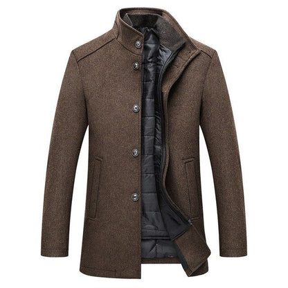 Manteau Pour Homme À Un Seul Bouton | Hiver
