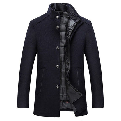 Manteau Pour Homme À Un Seul Bouton | Hiver