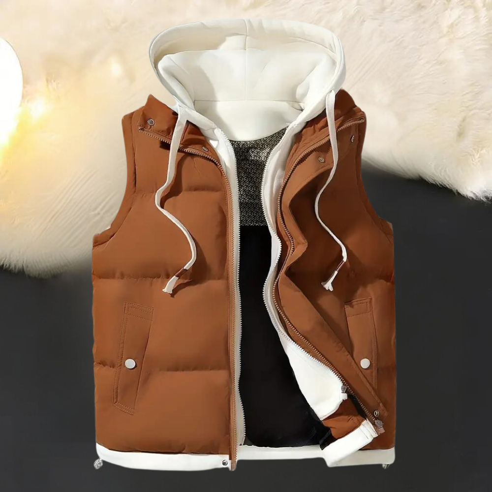FRANK - Gilet à Capuche Élégant pour Hommes