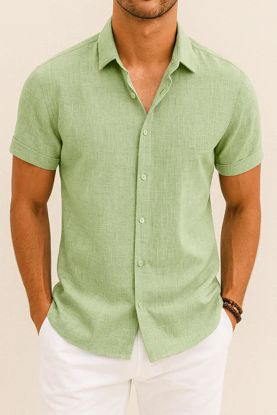 Chemise Homme Coton Gris Élégante Vero Amsterdam