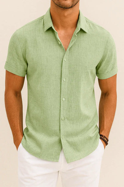 Chemise Homme Coton Gris Élégante Vero Amsterdam