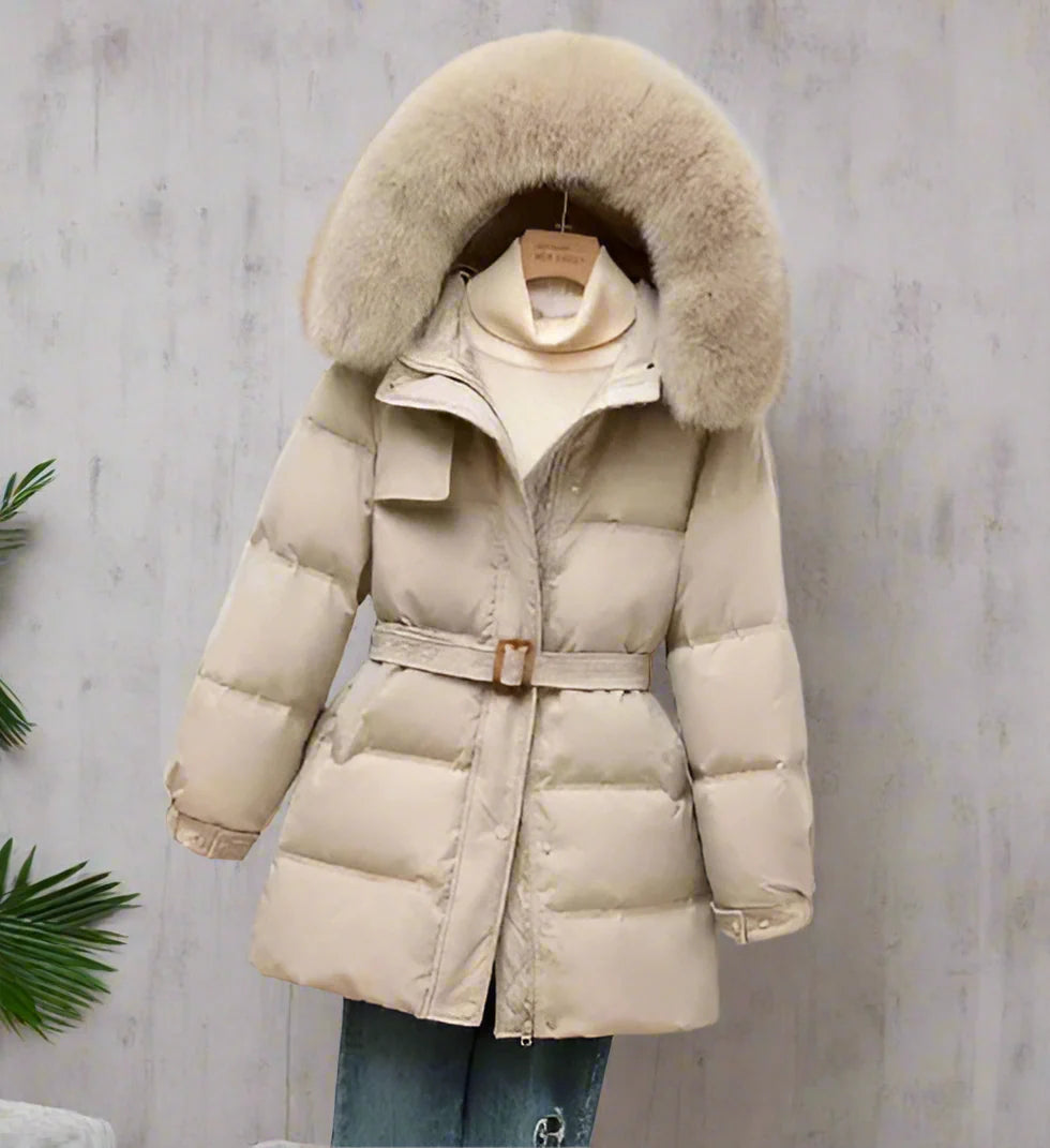 Parka Hivernale Femme avec Capuchon Détachable