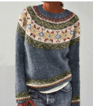 Pull Femme Laine Mélange Coloré Élégant