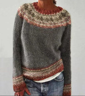 Pull Femme Laine Mélange Coloré Élégant
