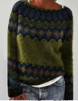 Pull Femme Laine Mélange Coloré Élégant