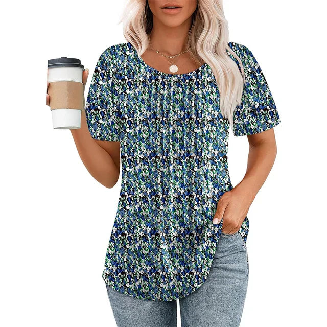 T-shirt femme décontracté blanc