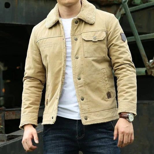 Veste Denim Hivernale Doublée Polaire - BlxckFR