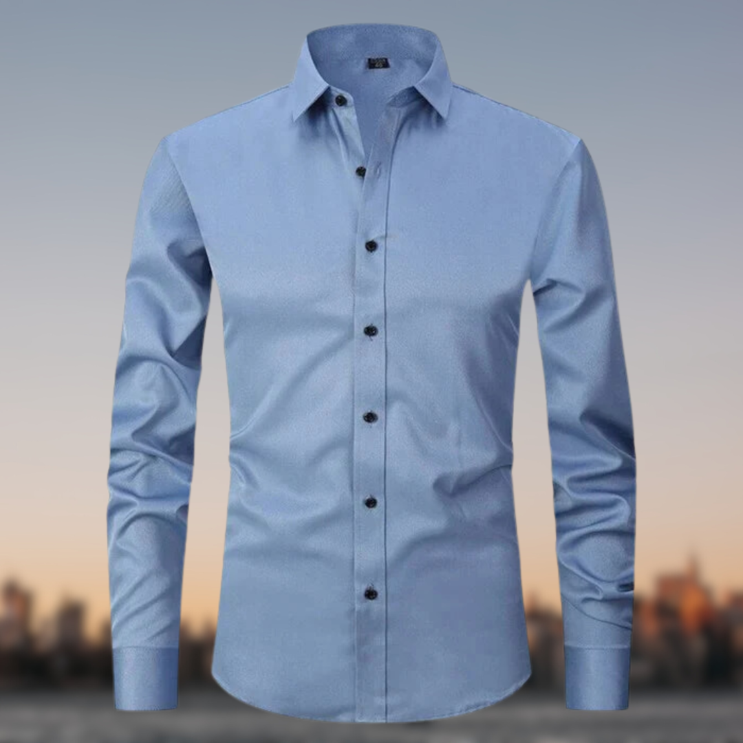 Chemise Classique Blanche Manches Longues