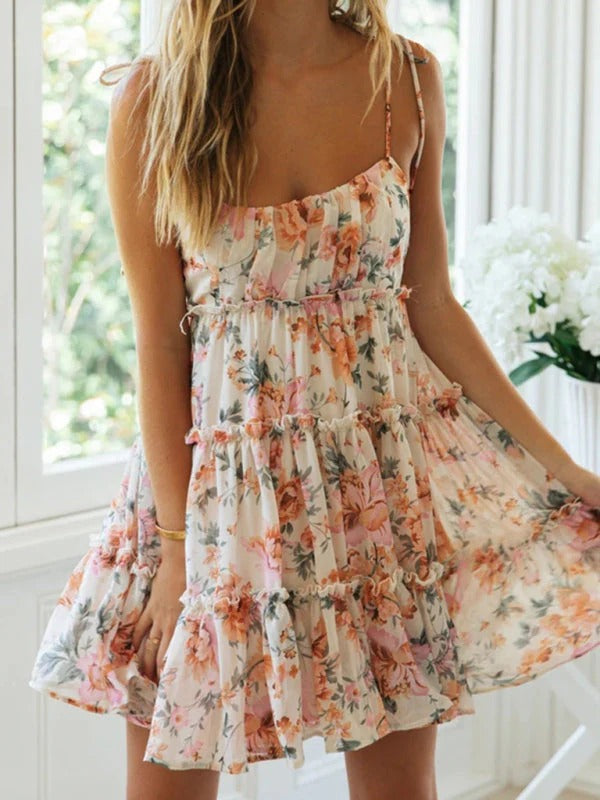 Robe Été Colorée à Fleurs pour Femme - LuxeStyle