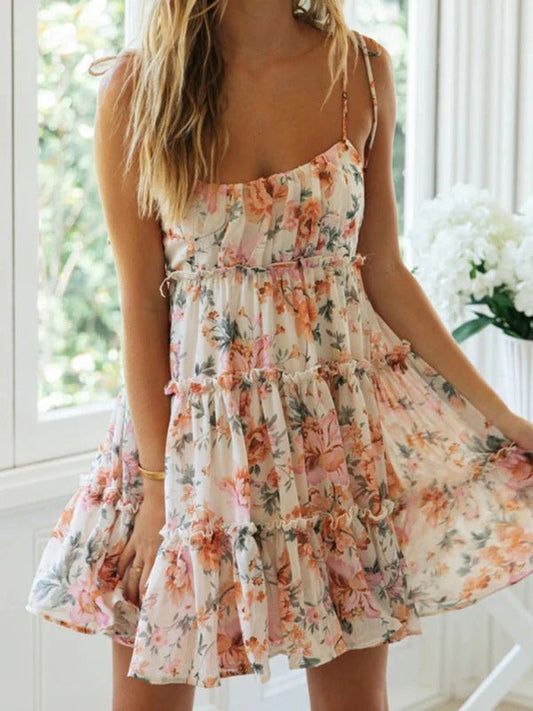 Robe Été Colorée à Fleurs pour Femme - LuxeStyle