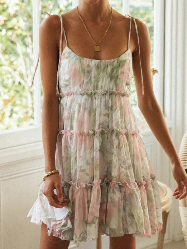 Robe Été Colorée à Fleurs pour Femme
