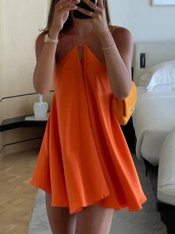 Olivia™ – Robe Femme Mini Élégante à Col V Profond pour Soirées Chic