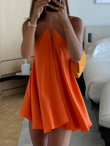 Olivia™ – Robe Femme Mini Élégante à Col V Profond pour Soirées Chic