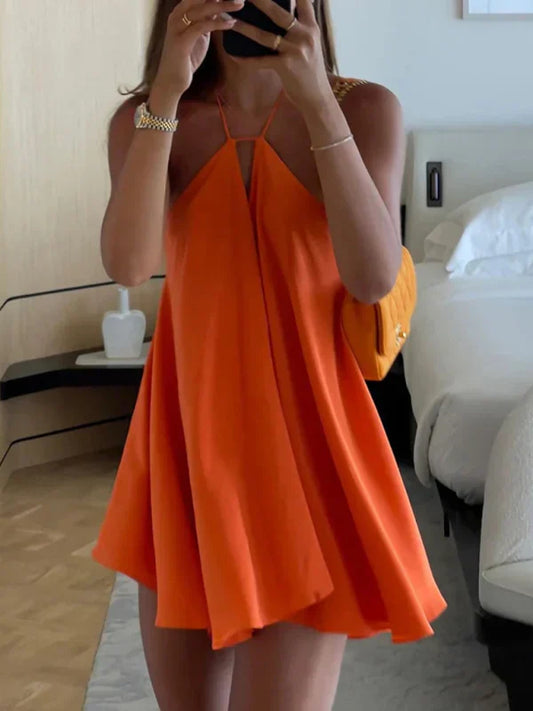 Olivia™ – Robe Femme Mini Élégante à Col V Profond pour Soirées Chic