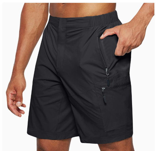 Short de running homme avec poches sécurisées
