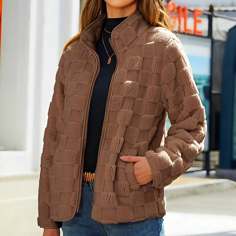 Veste Polaire Rose Fleurie Féminine