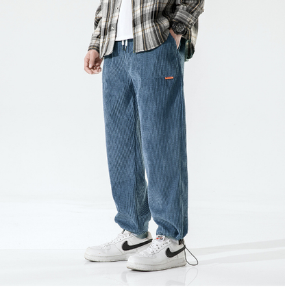 Pantalon Velours Marine pour Homme - LuxeStyle