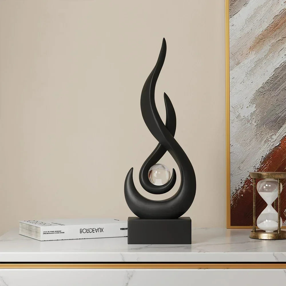 Tableau Décoratif Abstrait Élégant avec Effet de Pinceau - LuxeStyle