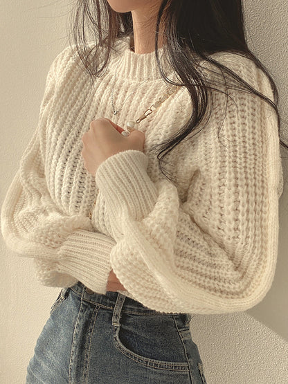 Pull Femme Élégant Manches Longues Hiver