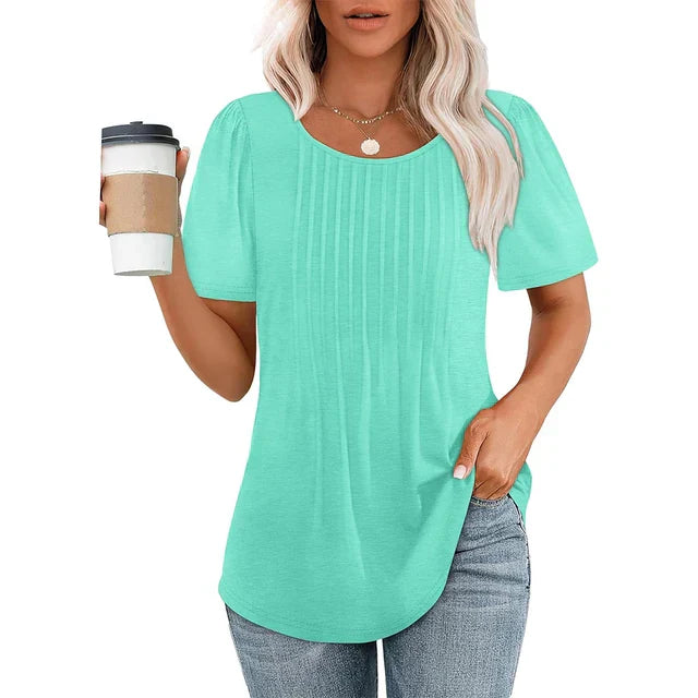 T-shirt femme décontracté blanc