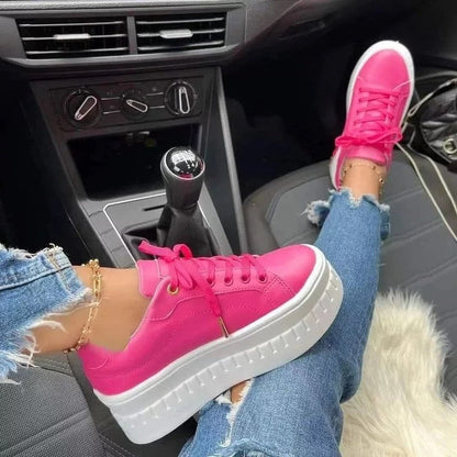Chaussures de sport femme colorées à talons plats