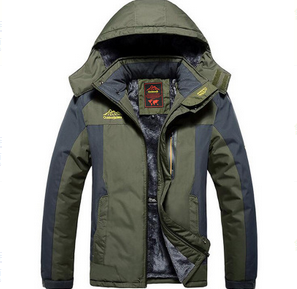Blouson Hiver Étanche Rouge Homme
