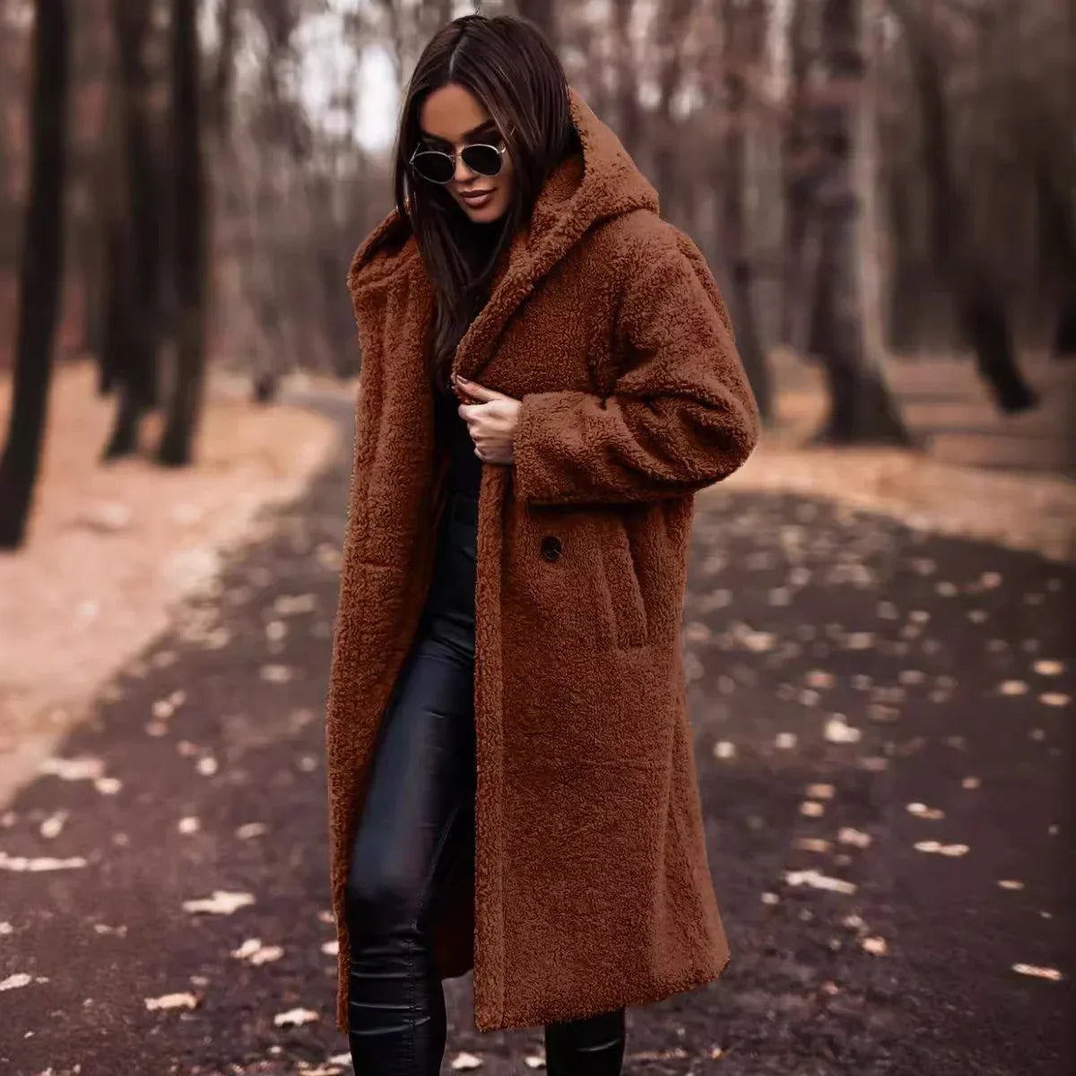 Manteau Automne Femme Élégant - Veste Hivernale Douce avec Fermeture Éclair et Style Actuel - LuxeStyle