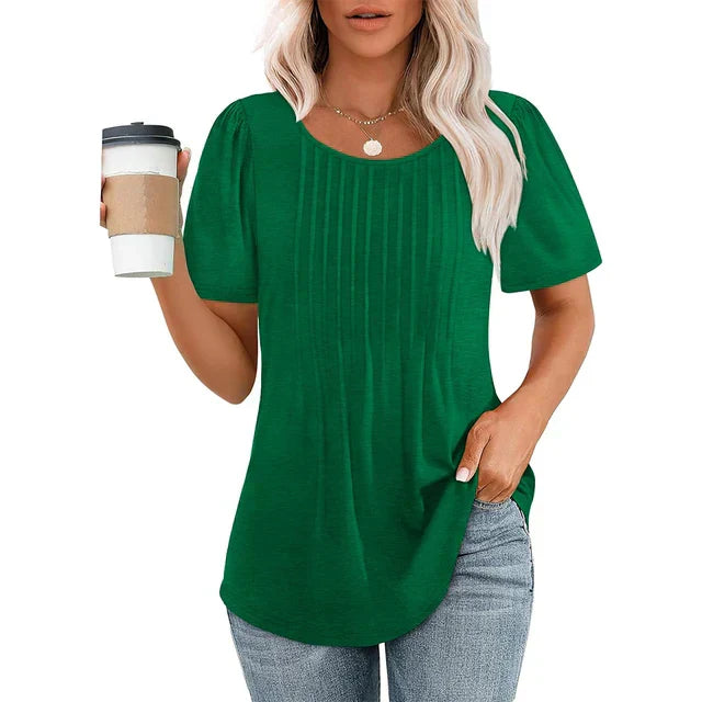 T-shirt femme décontracté blanc