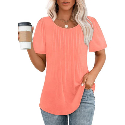 T-shirt femme décontracté blanc