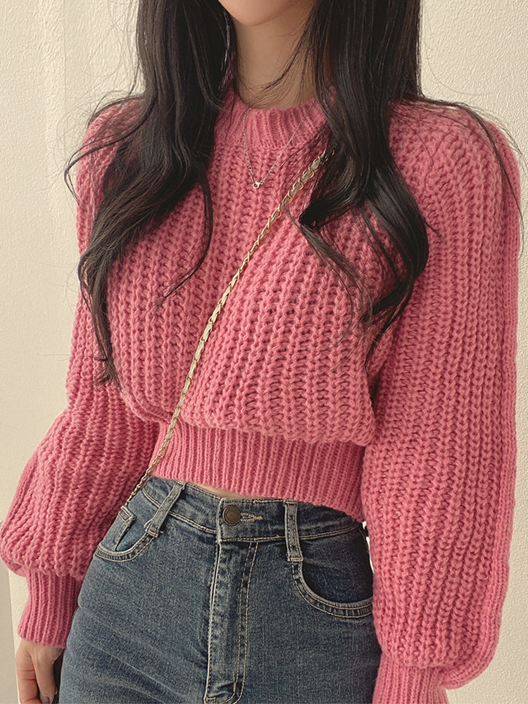 Pull Femme Élégant Manches Longues Hiver