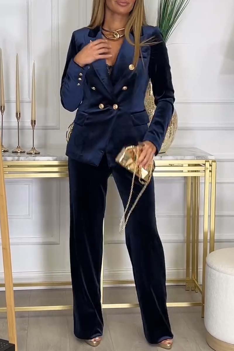 Ensemble Velours Élégant Femme – Costume Deux-Pièces Doux et Chic - LuxeStyle