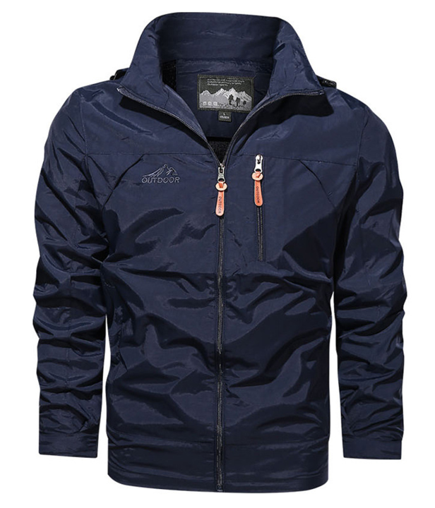 Blouson imperméable homme noir étanche