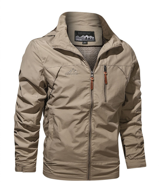 Blouson imperméable homme noir étanche