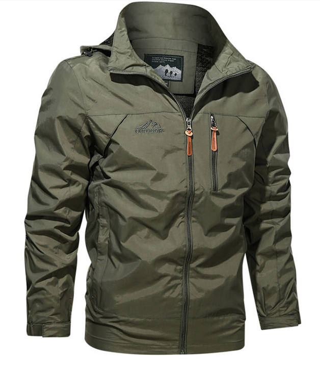 Blouson imperméable homme noir étanche