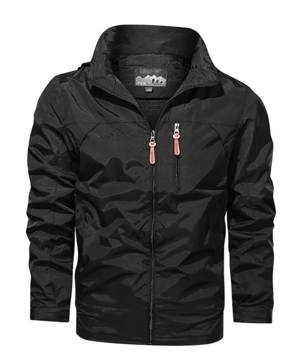 Blouson imperméable homme noir étanche - LuxeStyle