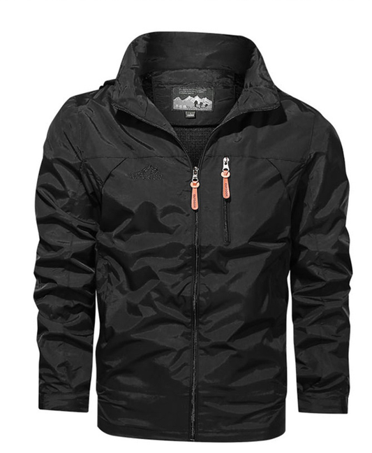 Blouson imperméable homme noir étanche - LuxeStyle
