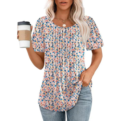 T-shirt femme décontracté blanc