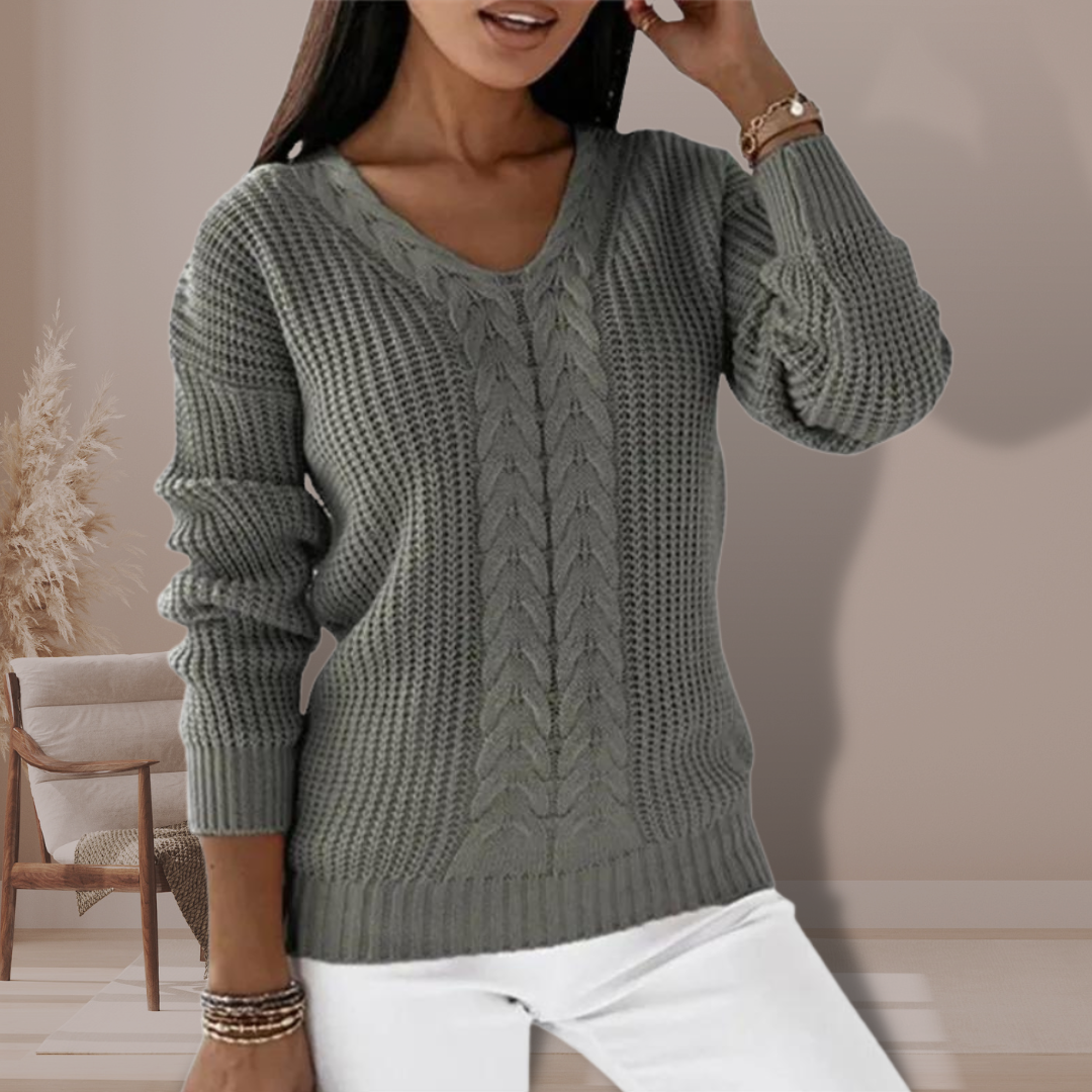 Pull Femme Tricot Doux et Élégant - LuxeStyle