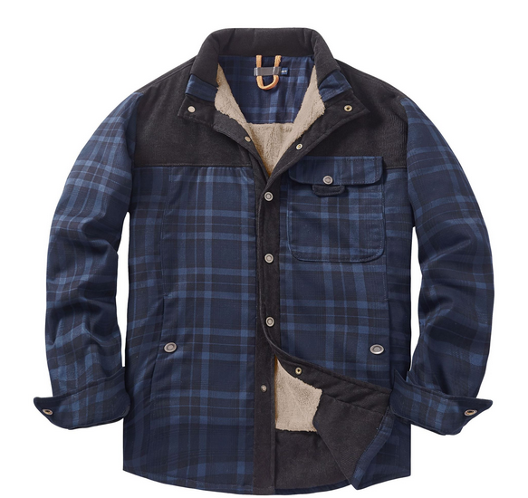Veste en Flanelle Chauffante pour Homme