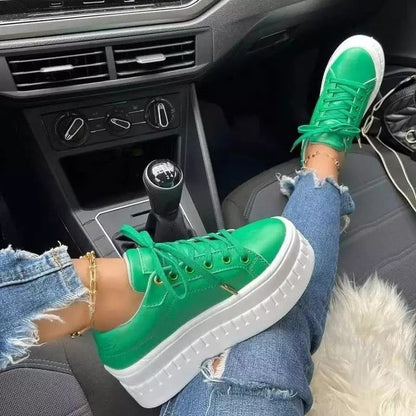 Chaussures de sport femme colorées à talons plats