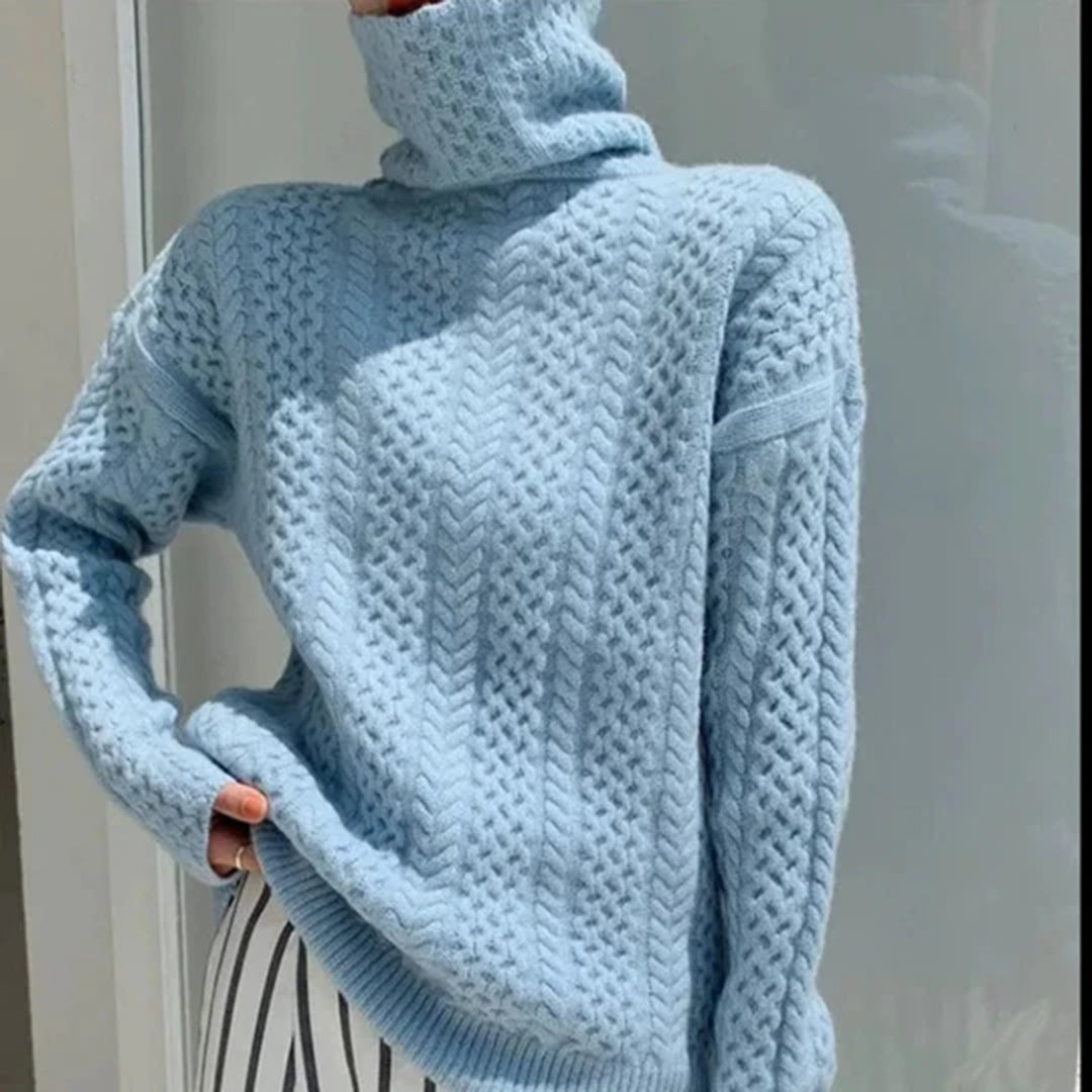 Pull À Manches Longues Élégant pour Femme Hiver