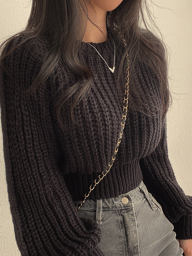 Pull Femme Élégant Manches Longues Hiver